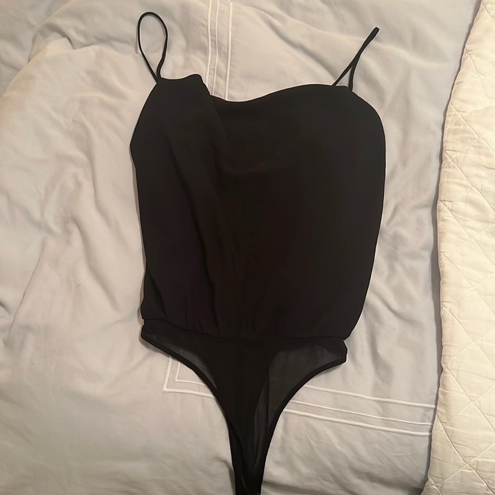 Astr cowl neck body suit